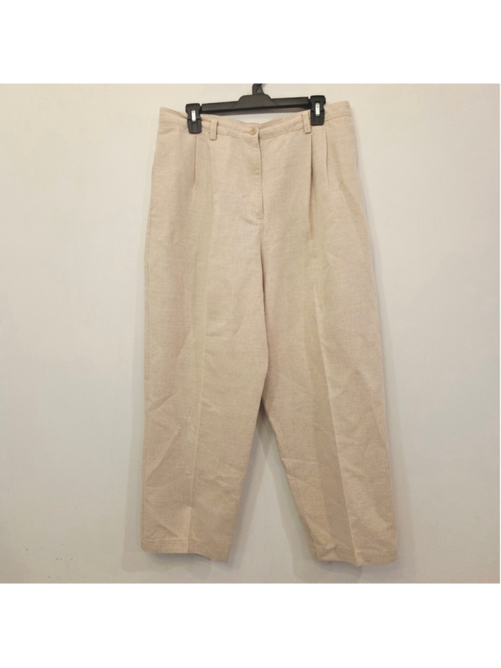 Women's Liz Claiborne Linen Blend Trousers Beige Size 16